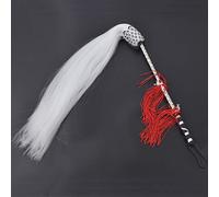 Generic Frusta per Coda di Cavallo in Filo di Nylon, Morbida e Dura, Compatta, Aperta e Chiusa per la Scuola 43 Cm 1x