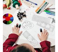 Generic Funghi Dipinti di Dito, le Dum di Funghi delle Sono Gratuite per il Disegno di Timbratura per il Mestiere dei Bambini (BLACK)