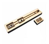 Generic Fustella con Base in Legno Affilata pulito, Stampo per Fustellatura Cuoio, Professionale, Utensile, cuoio, Laboratorio Artigianale,