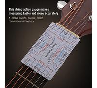 Generic Ga Indice di Altezza della Corda di Chitarra, Cali d'azione per Chitarra 2 Pcs, Scala Accurata per Misurare l'Altezza della Corda, della Sella del Ponte