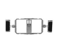 Generic Gabbia per Impianto Video per Telefono Stabilizzatore di Pellicola Durevole in Lega di Alluminio, Impugnature Ergonomiche in Silicone per Riprese Cinematografiche e Vlogging su Smartphone