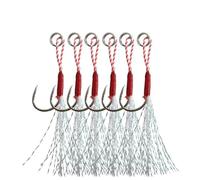 Generic Ganci da Pesca, Ganci di Assistenza per la Pesca a Doppio Assistenza da Sostitutivi Assistono per per Maschere Lentezza di Jigging Verticali (14)