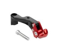 Generic Gancio Appendiabiti Ribaltabile in Alluminio con Morsetto Stabile per Casco Borsa Oggetti Quotidiani Adatto per cicletta Pendolarismo, Rosso