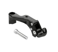 Generic Gancio Appendiabiti Ribaltabile in Alluminio con Morsetto Stabile per Casco Borsa Oggetti Quotidiani Adatto per cicletta Pendolarismo, Nero