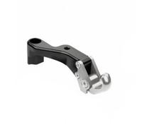 Generic Gancio Appendiabiti Ribaltabile in Alluminio con Morsetto Stabile per Casco Borsa Oggetti Quotidiani Adatto per cicletta Pendolarismo, Argento
