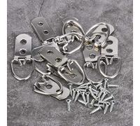 Generic Gancio per Cornice Piture Gancio per Appendere Arte in Ferro Durevole per Forniture Fotografiche da Parete 50 Pezzi 22-53 Mm per la Decorazione Domestica (Digitare un)