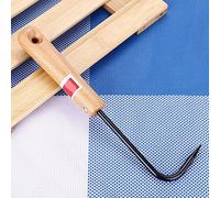 Generic Gancio per Radici Bonsai Stabile e di Alta qualità in Ferro e Faggio con Comodo Manico in Legno per Attrezzi da Giardino