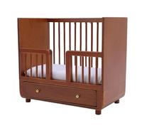 Generic Generic Culla per Casa delle Bambole in Legno Culla in Miniatura Mobili per Casa delle Bambole in Scala 1:12 Accessori per delle per Cameretta dei Bambini in Miniatura