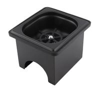 Generic Generic Elegante Sciacquatrice per Bicchieri da Bar Nera, Macchina per la Pulizia delle Tazze in Acciaio Inossidabile Facile da Usare per Ristorante, Nera (Grande) (Piccolo)