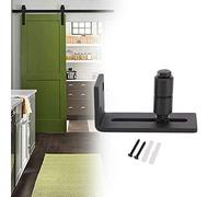 Generic Generic Guida a Pavimento Scorrevole Regolabile per Porta della Stalla, Guida a Pavimento Scorrevole in Acciaio Al Carbonio per Porte da 3", Facile Installazione per Tutte le Marche di Porte