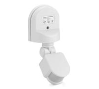 Generic Generic Interruttore della Luce del Rilevatore di Movimento a Infrarossi Regolabile per il Controllo degli Avvisi di Risparmio Energetico (BLACK) (WHITE)