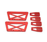 Generic Generic Kit Set di Piastre di Sollevamento del Telaio in Lega Resistente e Durevole per Parti di Automobili Axial SCX10 1/10 RC, Facile da Installare per la Modifica Dell'elevazione
