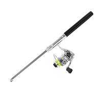 Generic Generic Mini Penna Canna da Pesca e Mulinello Combinati con Ruota Girevole in Metallo Semplice e Comodo da Usare per la Pesca in Torrente, la in Barca (PURPLE) (PURPLE) (BLACK)