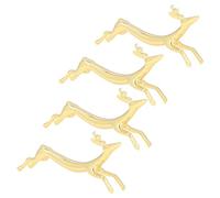 Generic Generic Poggia Bacchette Dal Design Animale, Superfici più Lisce per Feste Al Ristorante in Casa, Set di Supporti per Bacchette Dorate Riutilizzabili da 4 Pezzi (Cervo) (Cervo) ()