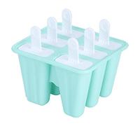 Generic Generic Stampo per Gelato Creativo in Silicone Verde Fai da Te per L'estate Calda, Strumenti Riutilizzabili in Materiale Superiore per Bambini e Adulti (6 bastoncini) (6 bastoncini)