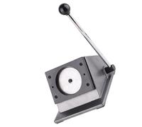 Generic Generic Taglierina per Badge Rotonda in Acciaio Inossidabile Strumento Efficiente per Punzonatura Grafica per Carte in PVC e Pelle di Carta, Facile da Usare per Progetti Fai da Te per