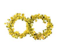 Generic Ghirlanda di Stelle da 7,5 M Piccole Stelle Decorative Specchiate Filo Flessibile per Albero di Natale Decorazione Festa di Nozze in Oro Argento Rosso Blu Rosa Rossa (GOLD)
