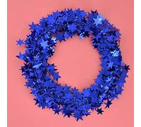 Generic Ghirlanda di Stelle Piccole da 7,5 M Ornamento in Filo di Ferro a Specchio per Accessori di Abbigliamento per Feste di Natale, Lavorazione Flessibile Oro Argento Verde Rosso Blu Rosa Rossa