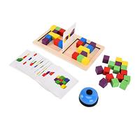 Generic Giocattoli con Blocchi di Legno Giochi di Puzzle per Bambini Dal Pensiero Logico Dai 3 Anni + Materiale in Faggio (JQN: Elementi costitutivi del pensiero della)
