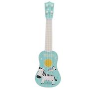 Generic Giocattoli per Chitarra Ukulele Plastica Morbida Al Tatto Design Raffinato per Bambini, Strumento Musicale Giocattolo per L'apprendimento Precoce 3-8 Anni (BLUE)