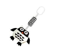 Generic Giocattoli per Passeggino, Sonagli Appesi in Bianco e con Pancia Cigolante e Graziose Forme di Animali per lo Sviluppo delle capacità Motorie Sensoriali, Ottimo per Neonati e (1)