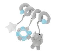 Generic Giocattoli Sospesi per il Tappetino da Gioco, Giocattoli per Seggiolini per Auto Peluche Appesi a Spirale Cricca Giocattolo Giocattolo per Bambini per Passeggini per Bambini per (Elefante