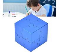 Generic Giocattolo a Forma Quadrata 3D in Lega per Allenare le capacità di Attenzione e Osservazione, Migliorare L'immaginazione e l'abilità Pratica, Colore Blu, 40 X 40 X Mm (BLUE)