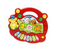 Generic Giocattolo con Tastiera Musicale per Bambini, Elettronico con modalità Didattica dei Suoni degli Animali per l'apprendimento Precoce, Plastica per i più Piccoli (rosso)