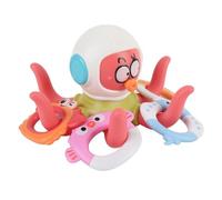 Generic Giocattolo da Bagno Polpo Dai Colori Vivaci per Neonati Maschi, Design Adorabile, Multifunzionale, Giochi D'Acqua Giochi di Terra, 1 Giocattolo Polpo 5 Accessori per Vasche da Bagno Piscine