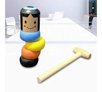 Generic Giocattolo da Uomo in Legno Infrangibile Divertenti Trucchi Unici Oggetti di Scena per Oltre 3 Anni 1 Set in Legno (COLORFUL)