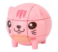 Generic Giocattolo del di velocità di difficoltà di Terzo Livello in ABS a Tema Gatto, Gioco Educativo e di Costruzione di abilità, 6 Cubetti di velocità a Forma di Gatto per Bambini, Promuove il