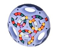 Generic Giocattolo di Decompressione per il Tempo Libero con Fagioli Rotanti Sulla Punta delle per il Relax in Materiale Plastico (BLUE)