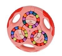 Generic Giocattolo di Decompressione per il Tempo Libero con Fagioli Rotanti Sulla Punta delle per il Relax in Materiale Plastico (PINK)