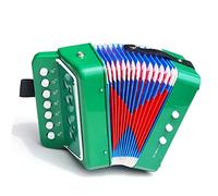Generic Giocattolo di Fisarmonica, una Buona qualità del Suono Nella Fisarmonica di Plastica in Plastica Presenta 2 Bassi per la Famiglia (GREEN)