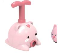 Generic Giocattolo di Inerzia del Fumetto Alimentato a Palloncino per, Facile da Installare, Design Scientifico Sicuro, Auto da Corsa Educativa con Palloncini in Plastica per e Ragazze (maiale rosa)