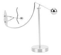 Generic Giocattolo Educativo con Culla a Pendolo di Newton con Omino da Surf per la Decorazione di Casa e Ufficio in Materiale Metallico (piccolo principe del surf)