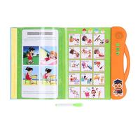 Generic Giocattolo Educativo Elettronico ABC Sound Book per L'apprendimento dei Bambini, con Penna, Adatto per Bambini Dai 3 Anni in su, Materiale ABS (ORANGE)