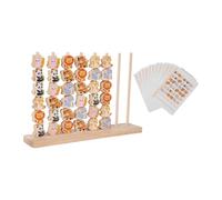 Generic Giocattolo impilabile di forme e forme con animali dai colori vivaci, blocchi di legno per l'apprendimento precoce, giocattolo, regalo.
