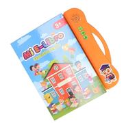 Generic Giocattolo Interattivo E-book per L'Apprendimento Precoce in Spagnolo Inglese per Bambini Dai 3 Anni in su, 20 Pagine di Apprendimento, Realizzato in ABS, Dimensioni 10 X 9,4 Pollici (ORANGE)