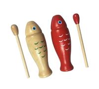 Generic Giocattolo Multifunzionale per Strumenti a Percussione a Forma di Pesce, Giocattolo per Pesci a Percussione Manuale in Legno di Alta qualità per L'educazione Musicale dei Bambini,