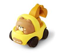 Generic Giocattolo per Escavatore di Ingegneria Giocattolo per Escavatore Interattivo a Forma di Animale, per Bambini Tirare Indietro il Camion, Materiale Plastico Gioco Sicuro e Durevole per