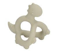 Generic Giocattolo per la Dentizione Infantile Il Silicone Riduce Il Succhiamento del Dito Giocattolo per Il Massaggiagengive del Bambino Porta Ciuccio Forma di Dinosauro 3D per Neonati (OD Verde)