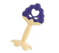 Generic Giocattolo per Massaggiagengive in Silicone a Forma di Frutta per Gengive Lenitive, Giocattolo per Dentizione Lavabile per Neonati (Uva)