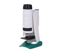 Generic Giocattolo per Microscopio Ottico per Bambini, Ingrandimento 250X, Esperienza Scientifica Pratica per Bambini, Kit Educativo con Diapositive e Supporto