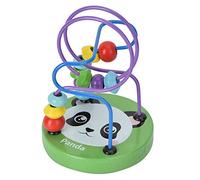 Generic Giocattolo Puzzle Colorato con Perline di Legno per L'apprendimento in età Prescolare da 1 a 4 Anni, Durevole, 9,1 X 9, X 12 cm. (PANDA)
