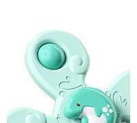 Generic Giocattolo Rotante a Ventosa Bordo Colorato Liscio Forte Aspirazione per Bambini, Coordinazione Occhio-mano, Tema Marino (4 teste verdi 1,6 once)