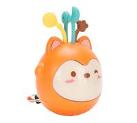 Generic Giocattolo Sensoriale da Tirare per Neonati Simpatico Giocattolo Dondolante con Volpe con Luce e Musica, Educativo per Bambini, Materiali Sicuri, 10 X 14 Cm