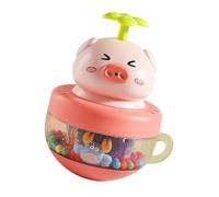 Generic Giocattolo Spruzzatore per Vasca da Bagno per Bambini con Pancia Trasparente con Suono di Sonaglio, Migliora il Divertimento del Bagnetto e Incoraggia le abilità Motorie, Giocattolo (maiale)