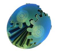 Generic Giocattolo Stampato in 3D, Leggero Rilassamento 3D a Palla Stampata per Bambini Adulti (Verde blu)