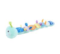 Generic Giocattolo Stimolante per Coccolare il Bambino con Funzione Massaggiagengive e Grafico di Crescita, Materiale Peluche Accogliente, Sviluppo Sensoriale (Lago Blu)